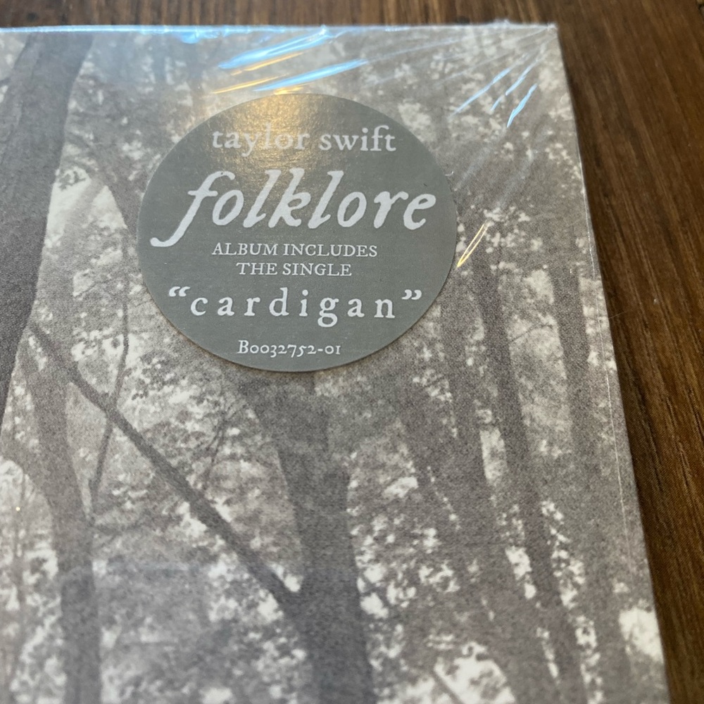 Never opened folklore album—got for Christmas but I already have it!